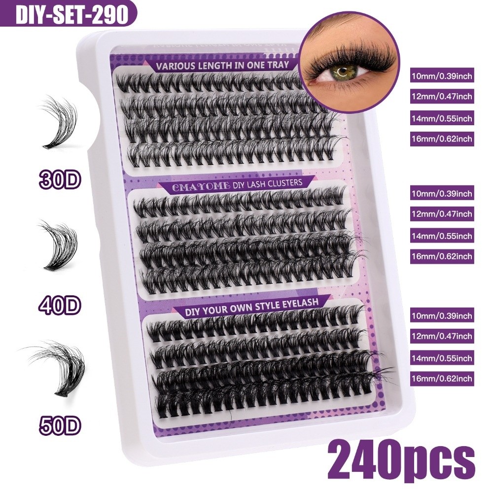 Eyelash Extension Kits - Pestañas Postizas de Aspecto Natural, Estilo