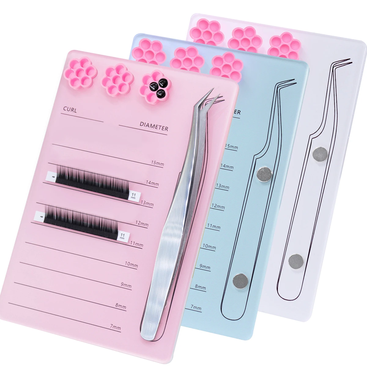 Soporte magnético acrílico par - Eyelash Extension Menu reseña y precio