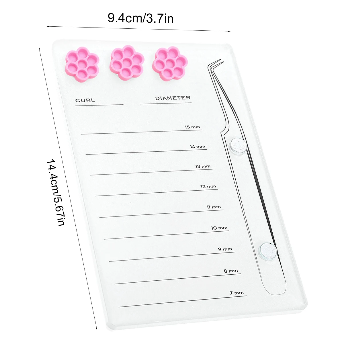 Soporte magnético acrílico par - Eyelash Extension Menu reseña y precio