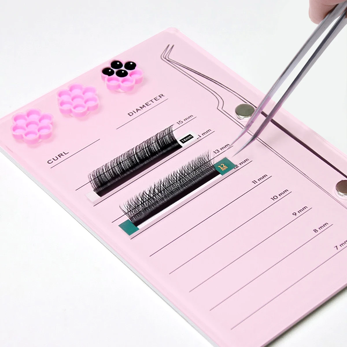 Soporte magnético acrílico par - Eyelash Extension Menu reseña y precio