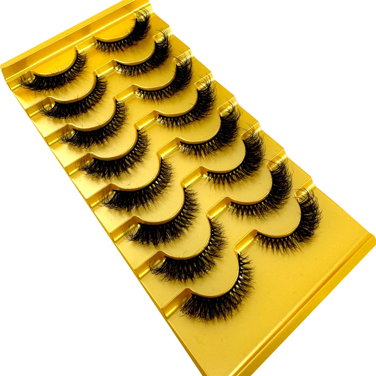 HBZGTLAD, 8 pares de pestañas  - Eyelash Extension Cat Eye Wispy reseña y precio