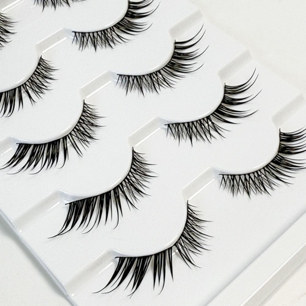 5 pares de pestañas postizas d - Eyelash Extension Cat Eye Wispy reseña y precio
